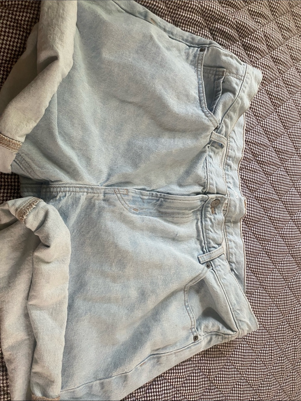 Old Navy Light Blue Rolled Cuff Denim Shorts